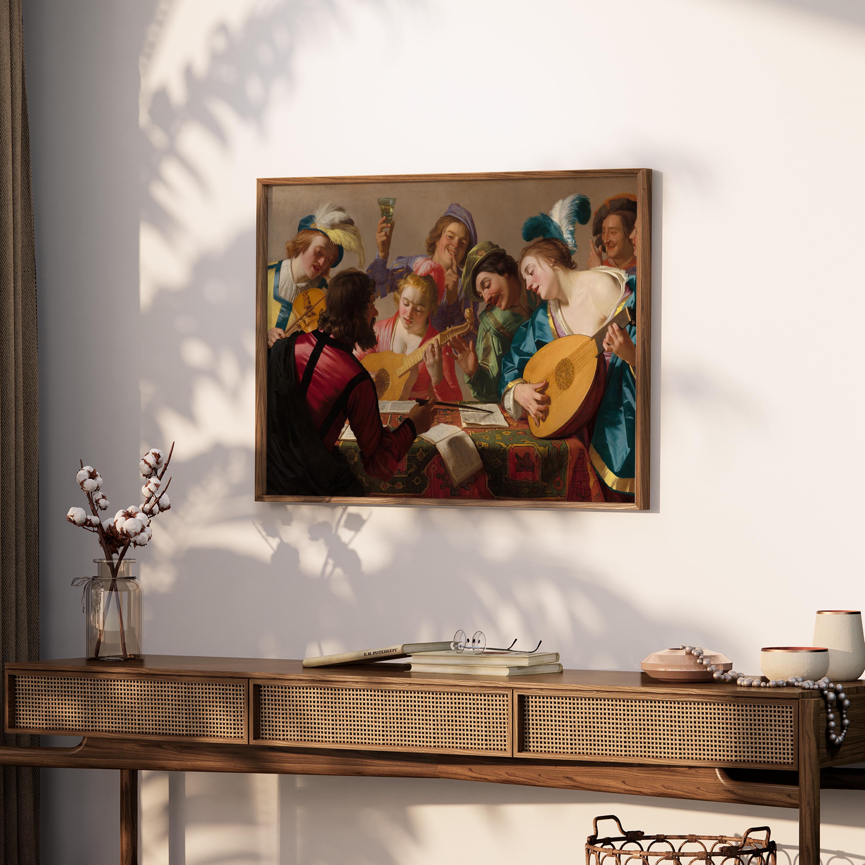 The Concert by Gerard Van Honthorst 1623 | Baroque Art Print