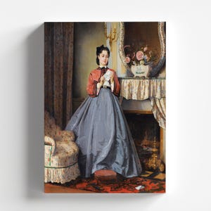 Der Liebesbrief von Auguste Toulmouche 1863 | Realismus Kunstdruck (B4634)