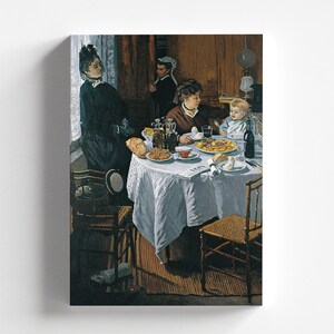 The Luncheon (Breakfast Scene) by Claude Monet 1868 | Impressionism Art Print (B4211)