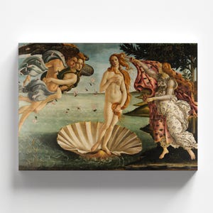 The Birth of Venus (Nascita di Venere) by Sandro Botticelli 1486 | Renaissance Art Print (B4072)