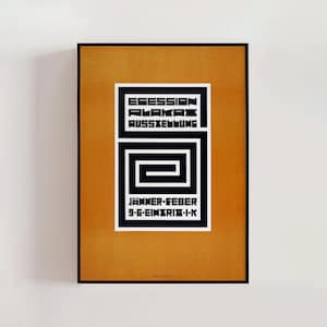 Secession Plakat Ausstellung Exhibition Poster 1912 by Richard Harlfinger, Vintage Art Nouveau Art, Vienna Secession, Home Decor (A0411)
