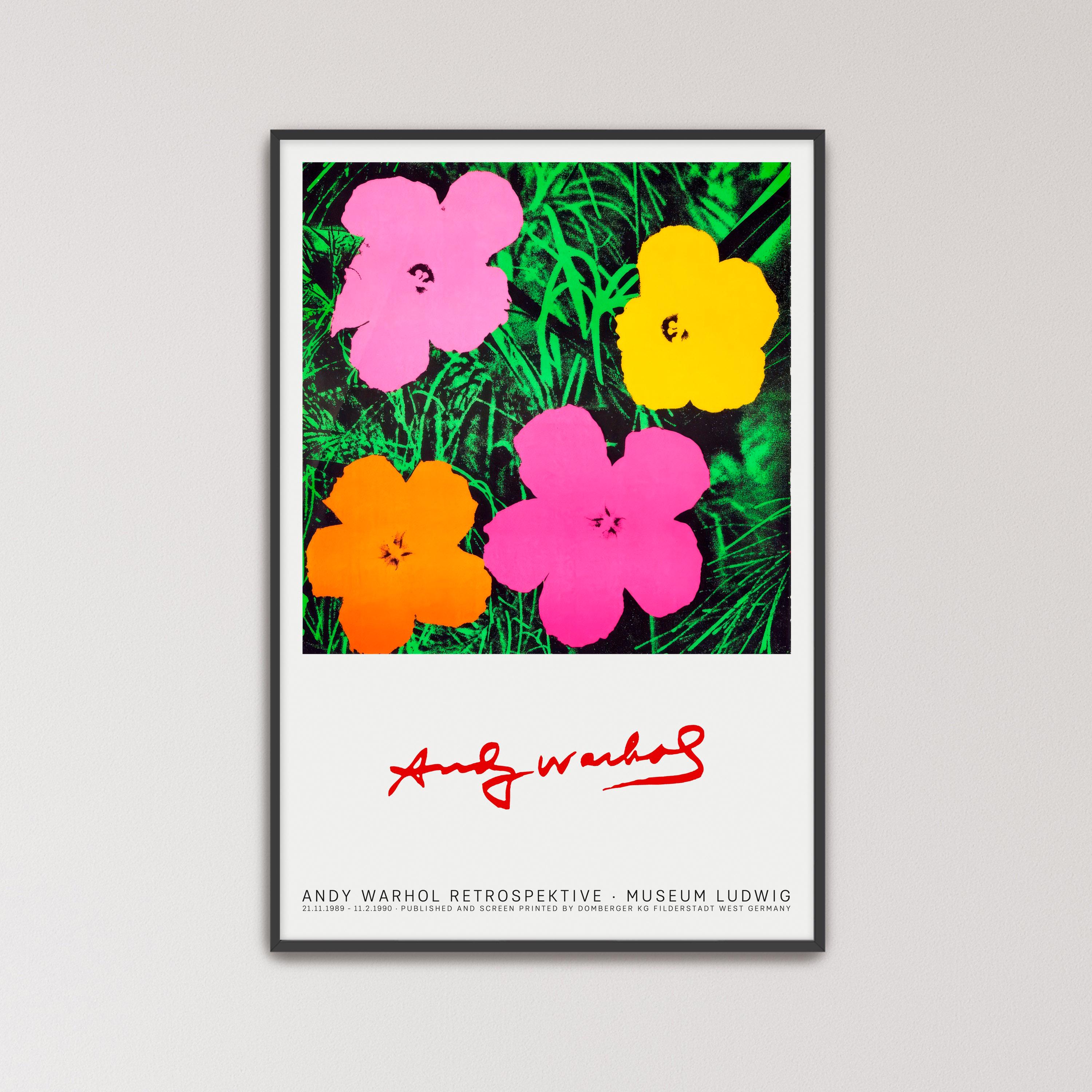Flowers Poster by Andy Warhol Poster Print | Modern Flower Poster