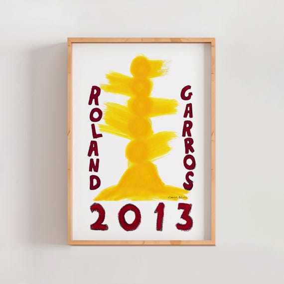 Roland Garros 2013 Poster, David Nash, Modern French Art