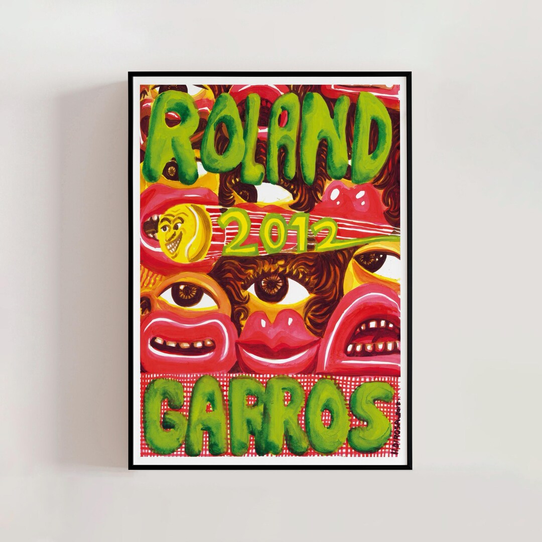 Roland Garros French Open 2012 Poster, Hervé Di Rosa, Modern