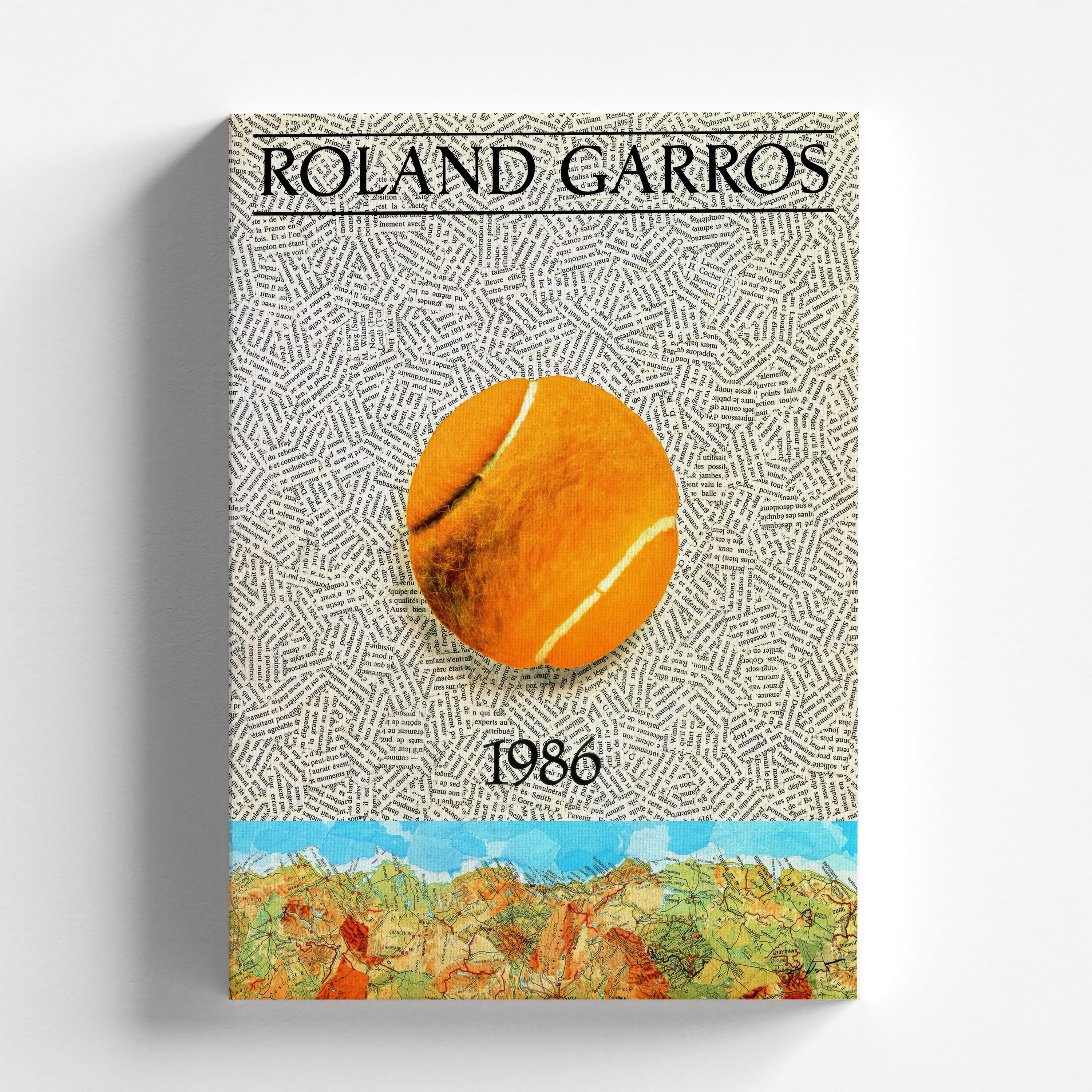 Roland Garros French Open 1986 Poster, Jiri Kolar, Modern French