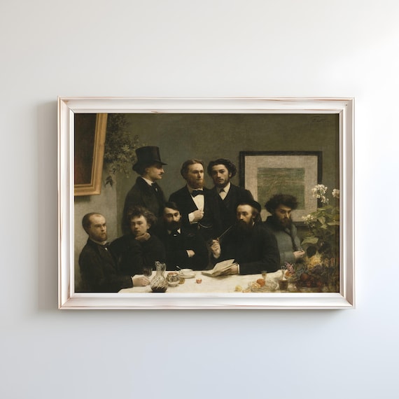 By the Table by Henri Fantin-latour 1872 | Realism Art Print