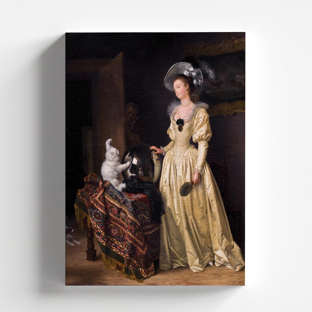 The Angora Cat by Marguerite Gérard and Jean-honoré Fragonard C