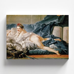 The Brunette Odalisque by François Boucher c.1749 | Rococo Art Print (B4156)