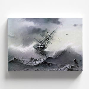 Shipwreck by Ivan Aivazovsky 1854 | Romantic Art Print (B4098)