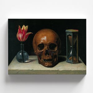 Vanitas (nature morte avec un crâne) de Philippe de Champaigne c.1671 | Impression d'art baroque (D1160)