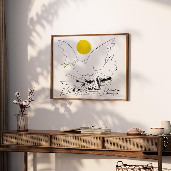 Dove With Sun (colombe Au Soleil) by Pablo Picasso 1962 | Modern