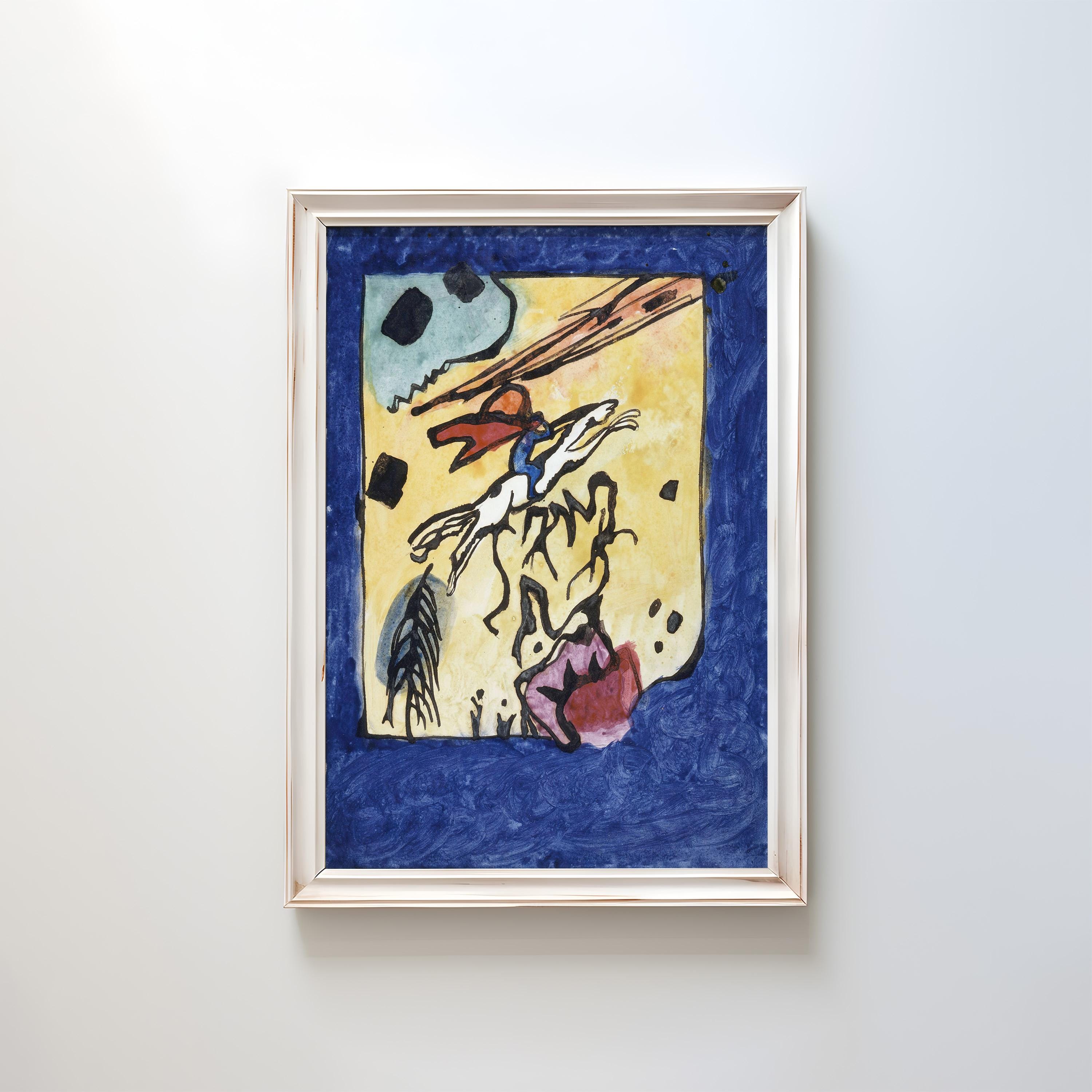 Study for the Cover of Der Blaue Reiter Almanach by Wassily