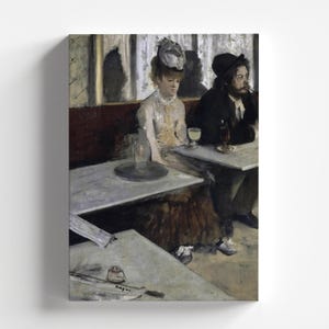 The Absinthe Drinker (Au Café (l&#39;Absinthe)) by Edgar Degas c.1875-76 | Impressionism Art Print (B4558)
