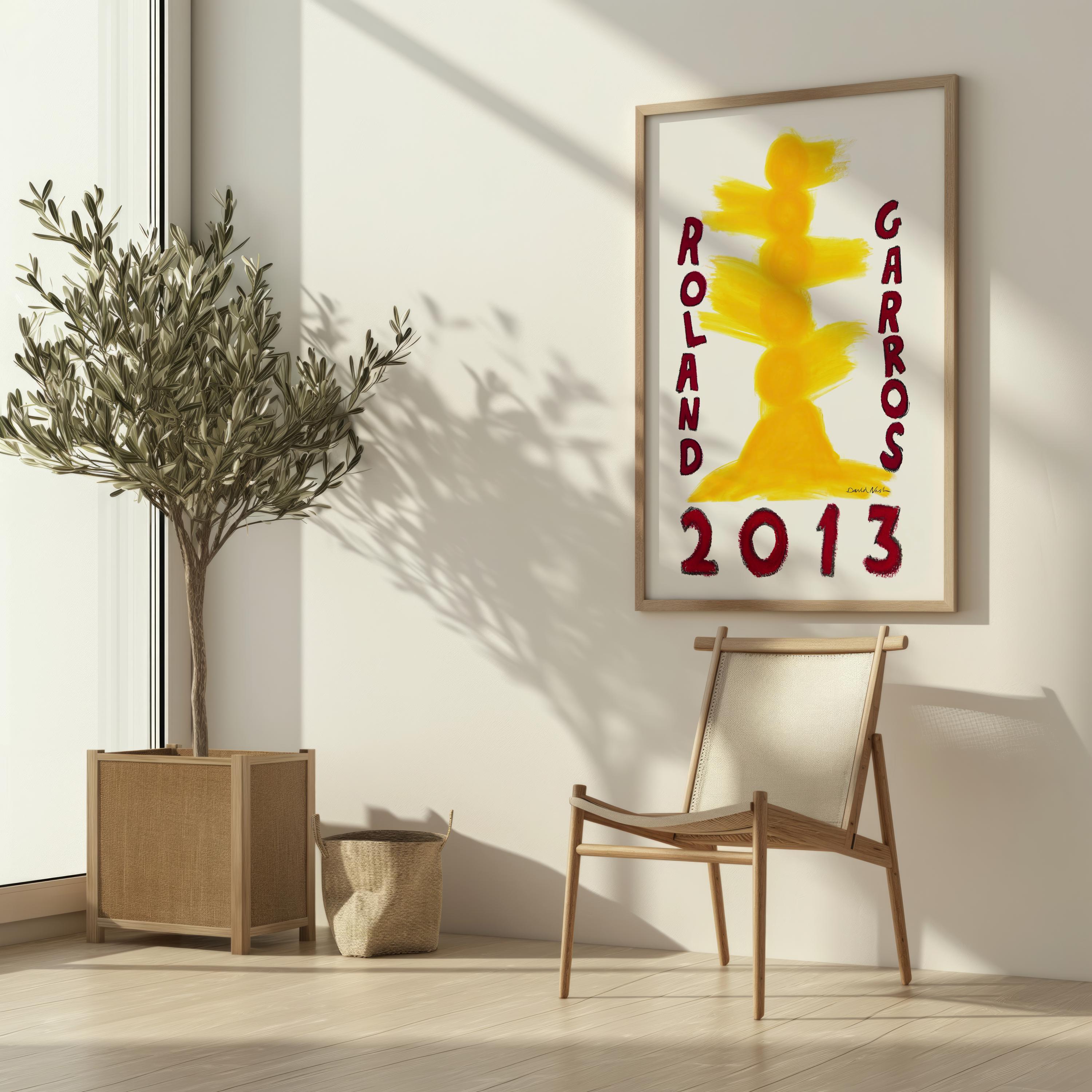 Roland Garros 2013 Poster, David Nash, Modern French Art