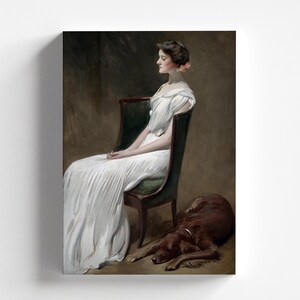 Miss Dorothy Quincy Roosevelt (later Mrs. Langdon Geer) by John White Alexander 1901-02 | American Art Print (D1086)