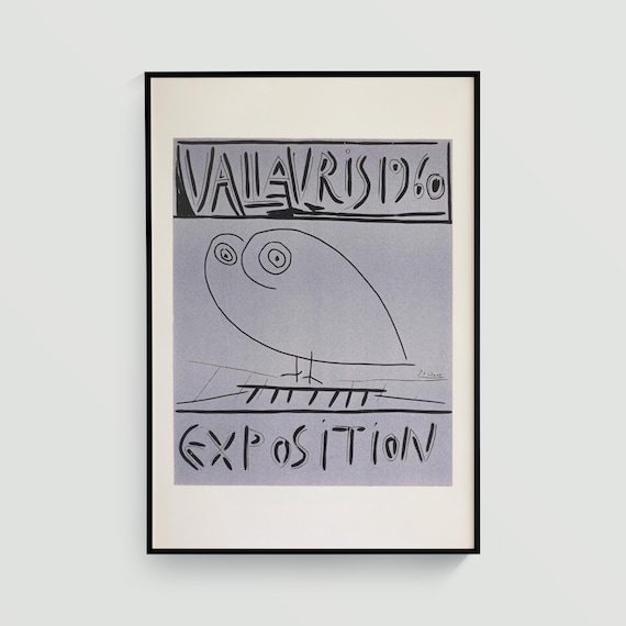Pablo Picasso Vallauris 1960 Exposition Poster, Vintage French