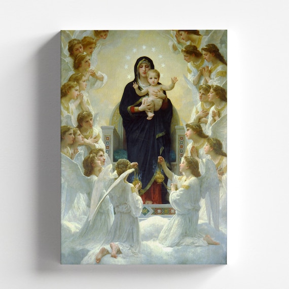 The Virgin With Angels by William-adolphe Bouguereau 1900