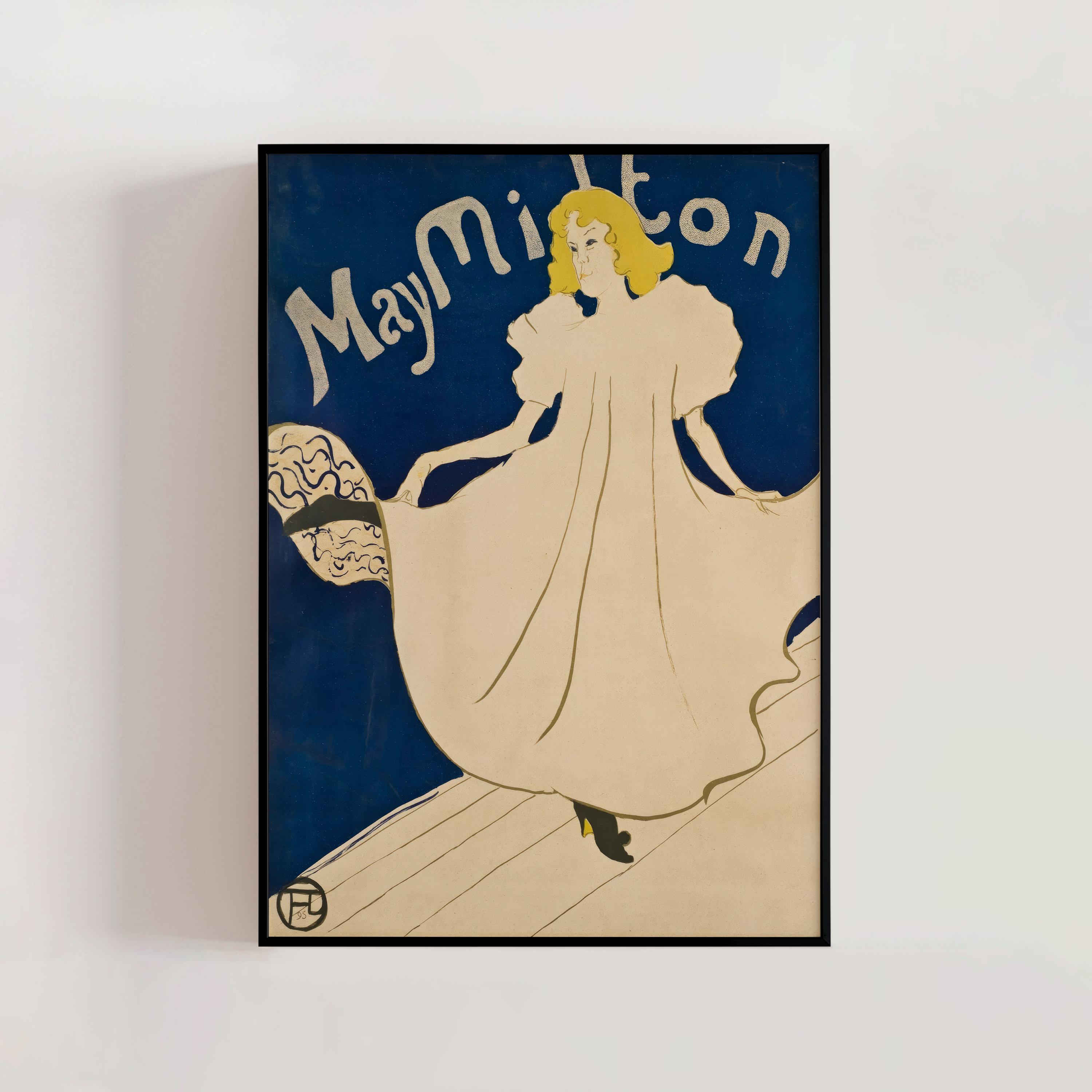 Henri De Toulouse-lautrec May Milton Lithograph, Vintage French