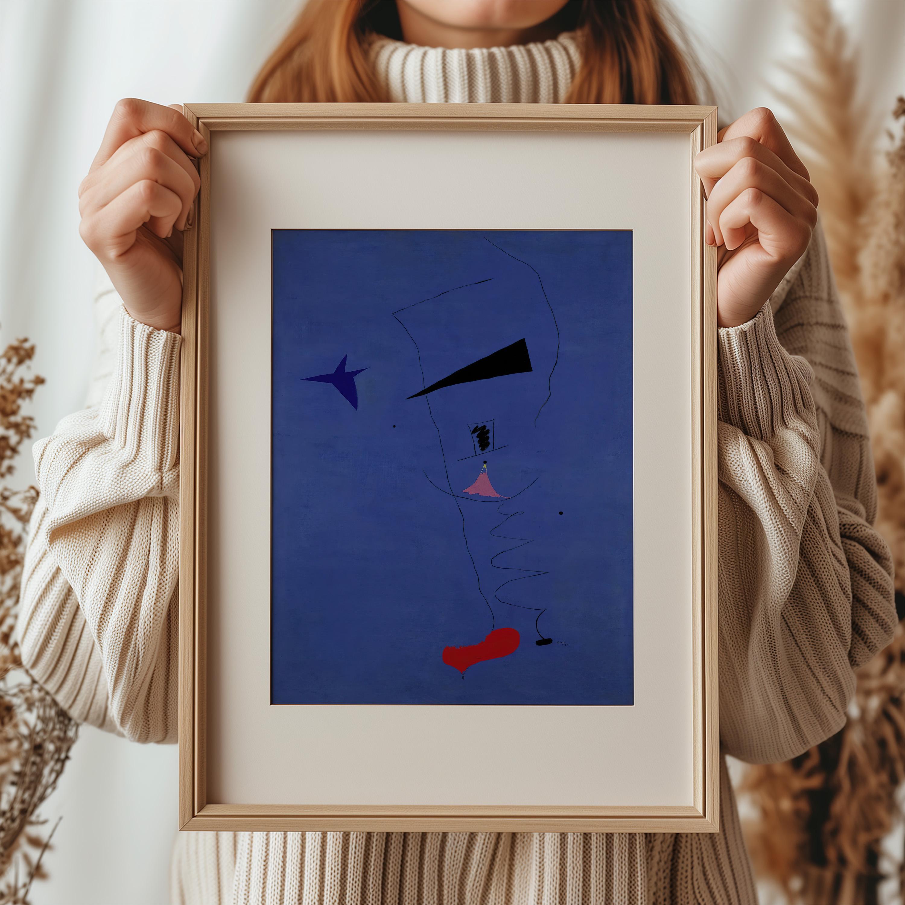Painting (blue Star) by Joan Miró 1927 | Surrealist Art Print