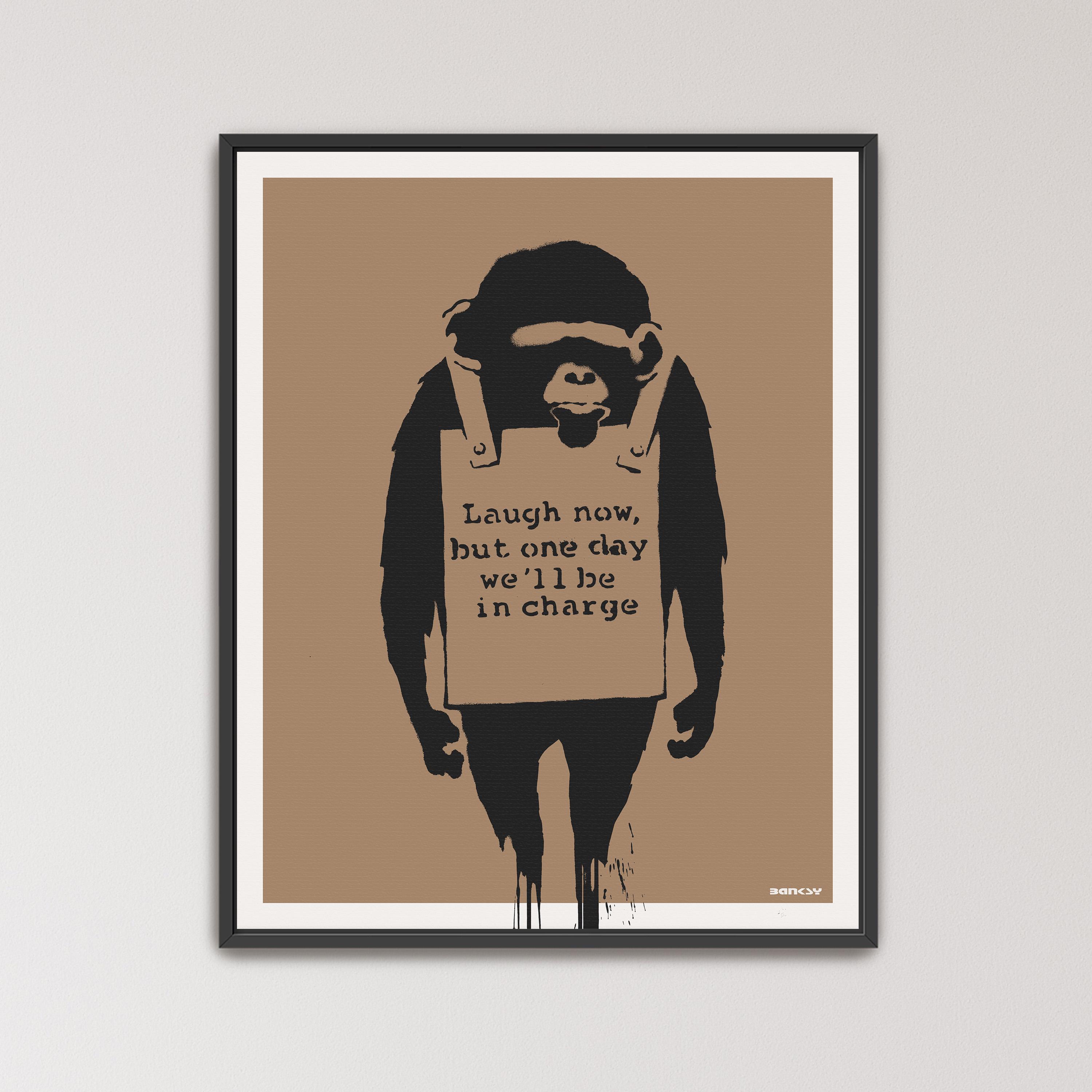 Laugh Now by Banksy | Monkey Street Art Canvas Wall Art (B7981) - Etsy