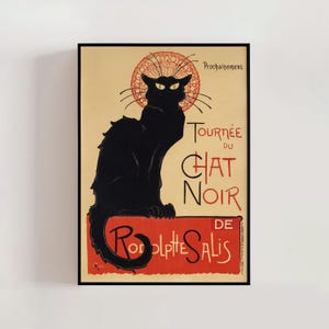Tournée du Chat Noir de Rodolphe Salis (Tour of Rodolphe Salis' Chat Noir) by Théophile Steinlen | Vintage Art Print (A0057)