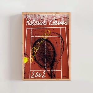 Roland Garros French Open 2002 Poster, Arman, Modern French Art, Lithograph, Tennis Poster, Contemporary Wall Art (A0373)