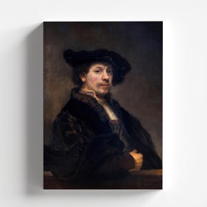 Self Portrait by Rembrandt 1642 | Baroque Art Print (B3839)