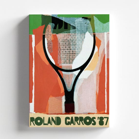 Roland Garros French Open 1987 Poster, Gérard Titus-carmel, Modern