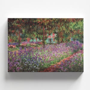 The Artist&#39;s Garden at Giverny by Claude Monet 1900 | Impressionism Art Print (B4144)