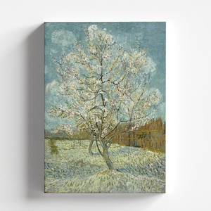 The Pink Peach Tree by Vincent van Gogh 1888 | Post-Impressionism Art Print (D0850)