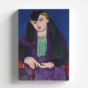 Portrait in a Blue Coat by Henri Matisse 1935 | Fauvism Art Print (D0314)