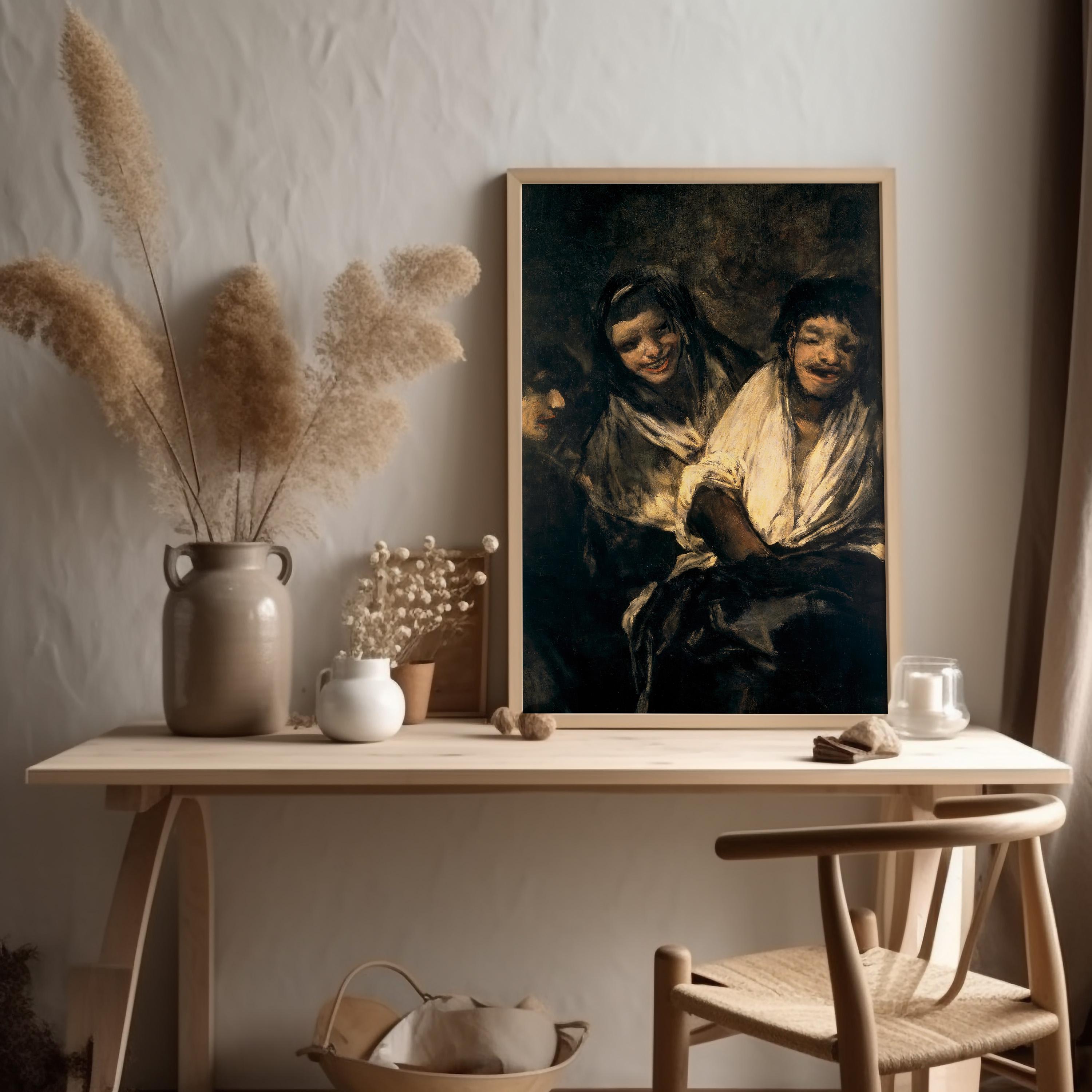 Man Mocked by Two Women From 'the Black Paintings' by Francisco
