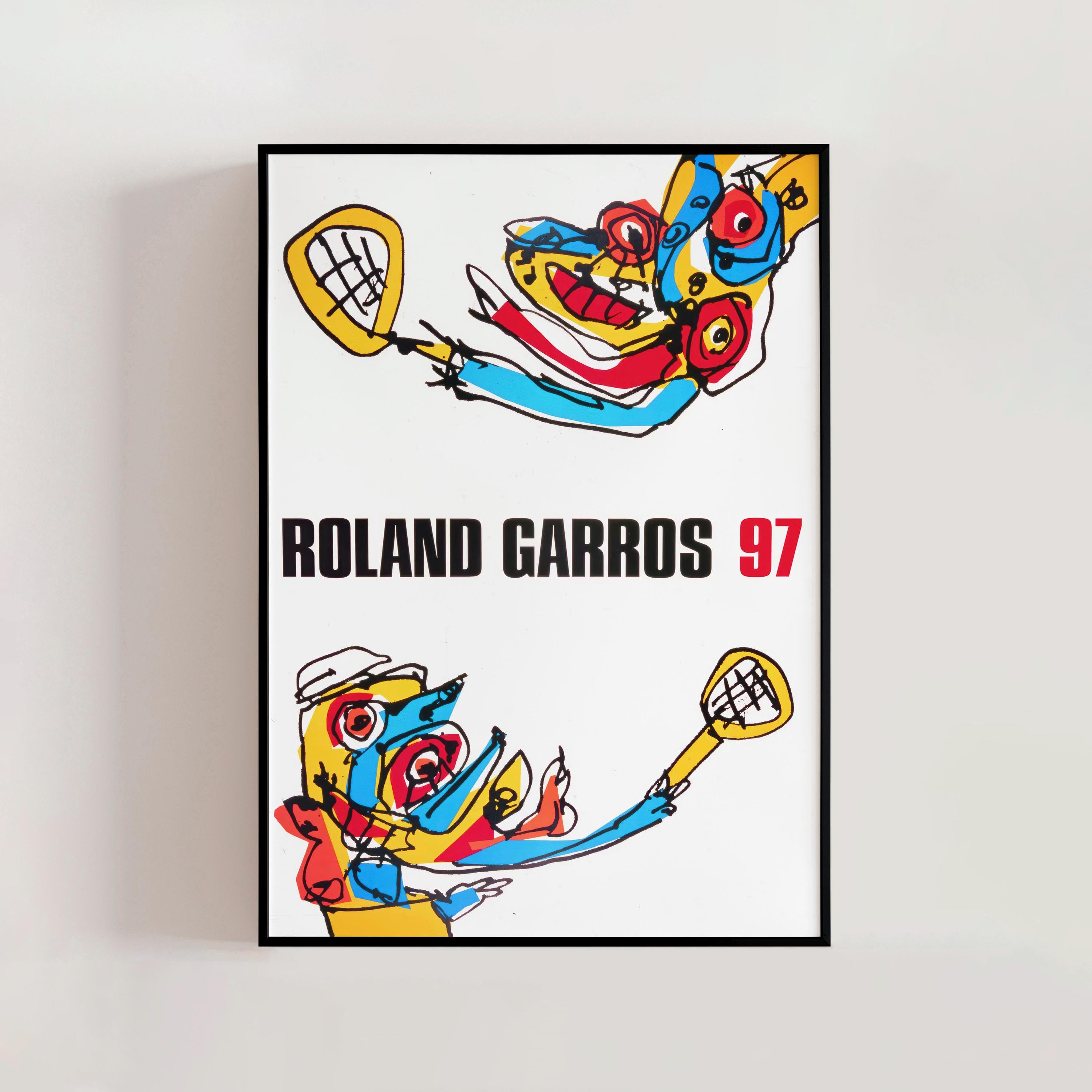 Roland Garros French Open 1997 Poster, Antonio Saura, Modern