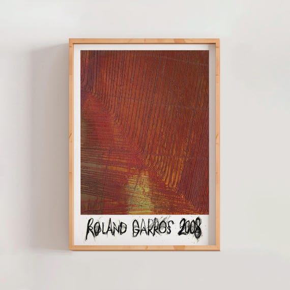 Arnulf Rainer ビンテージポスター Roland Garros French Open 2008 Poster, Arnulf Rainer, Modern