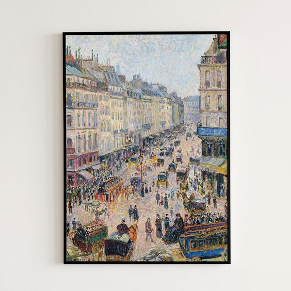 La Rue Saint-Lazare, temps lumineux by Camille Pissarro 1893 | Impressionism, Landscape