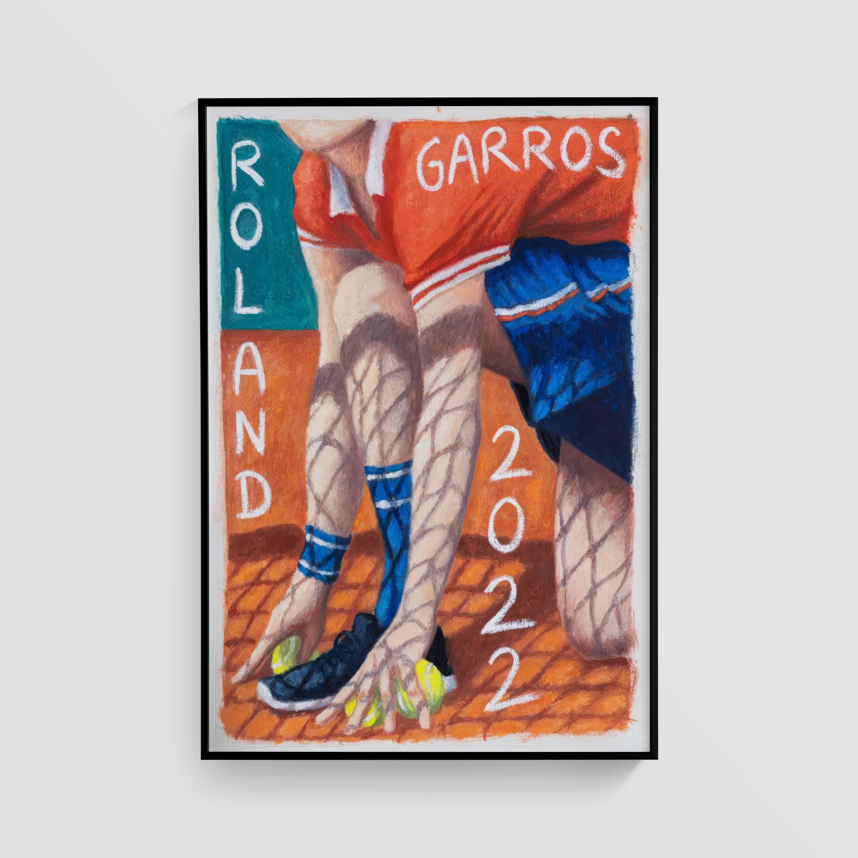 Roland Garros 2022 Poster, Louise Sartor, Mid Century Modern