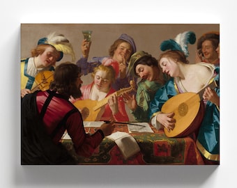 The Concert by Gerard Van Honthorst 1623 | Baroque Art Print