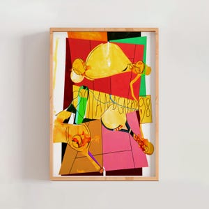 Roland Garros French Open 1998 Poster, Hervé Télémaque, Modern French Art, Lithograph, Tennis Poster, Contemporary Wall Art (A0369)