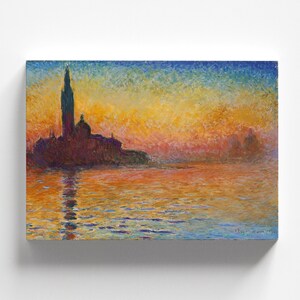 Saint-Georges majeur au crépuscule by Claude Monet 1908 | Impressionism Art Print (B4150)