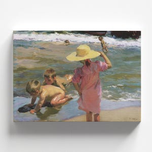 Die jungen Amphibien von Joaquín Sorolla y Befestigung 1903 | Impressionismus Kunstdruck (D1200)
