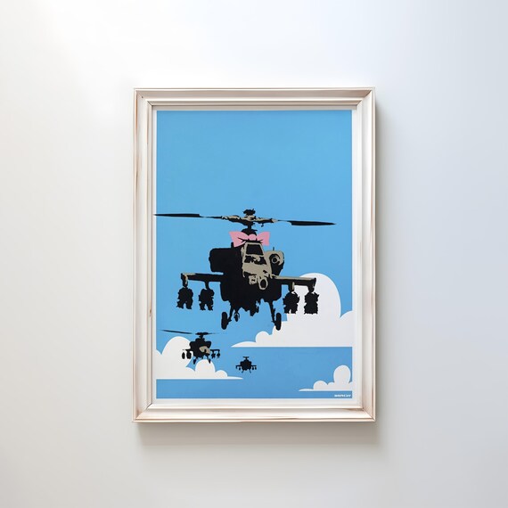 Banksy Happy Chopper SCREEN PRINTWCPポスター Banksy Happy Choppers