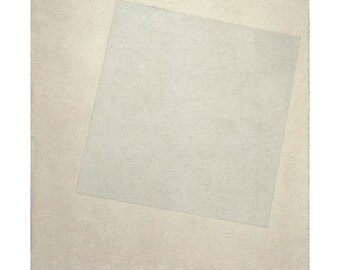 Suprematistische Komposition Weiß auf Weiß (Бе ELыEY квава passiert) von Kazimir Malevich 1918 | Suprematismus