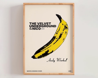 The Velvet Underground & Nico with Andy Warhol by Nico and The Velvet Underground | Pop Art Print (A0023)