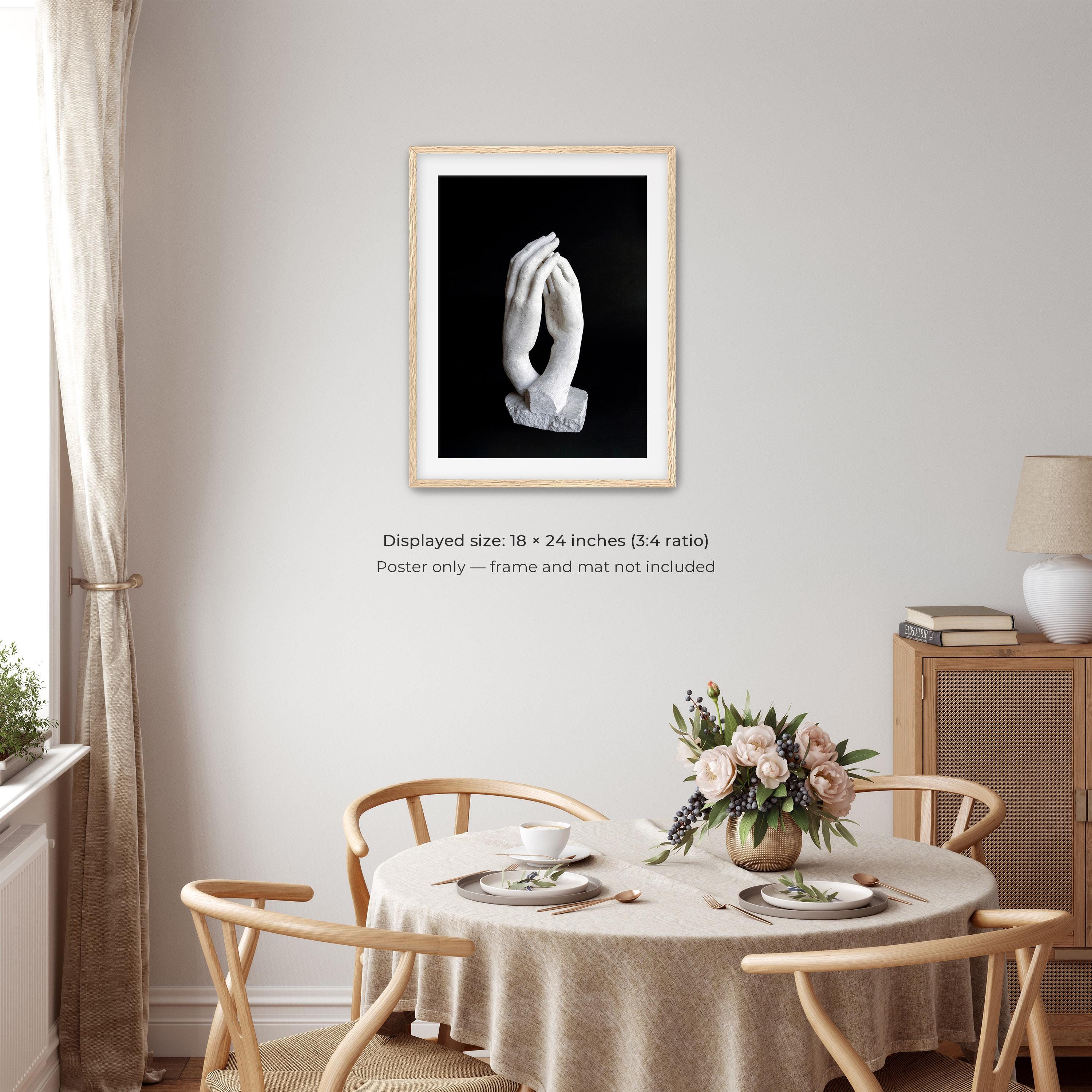 The Cathedral by Auguste Rodin Poster Print | Sculpture Art, Hands