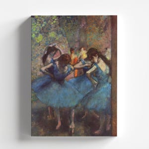 Dancers in Blue by Edgar Degas 1895 | Impressionism Art Print (B4567)