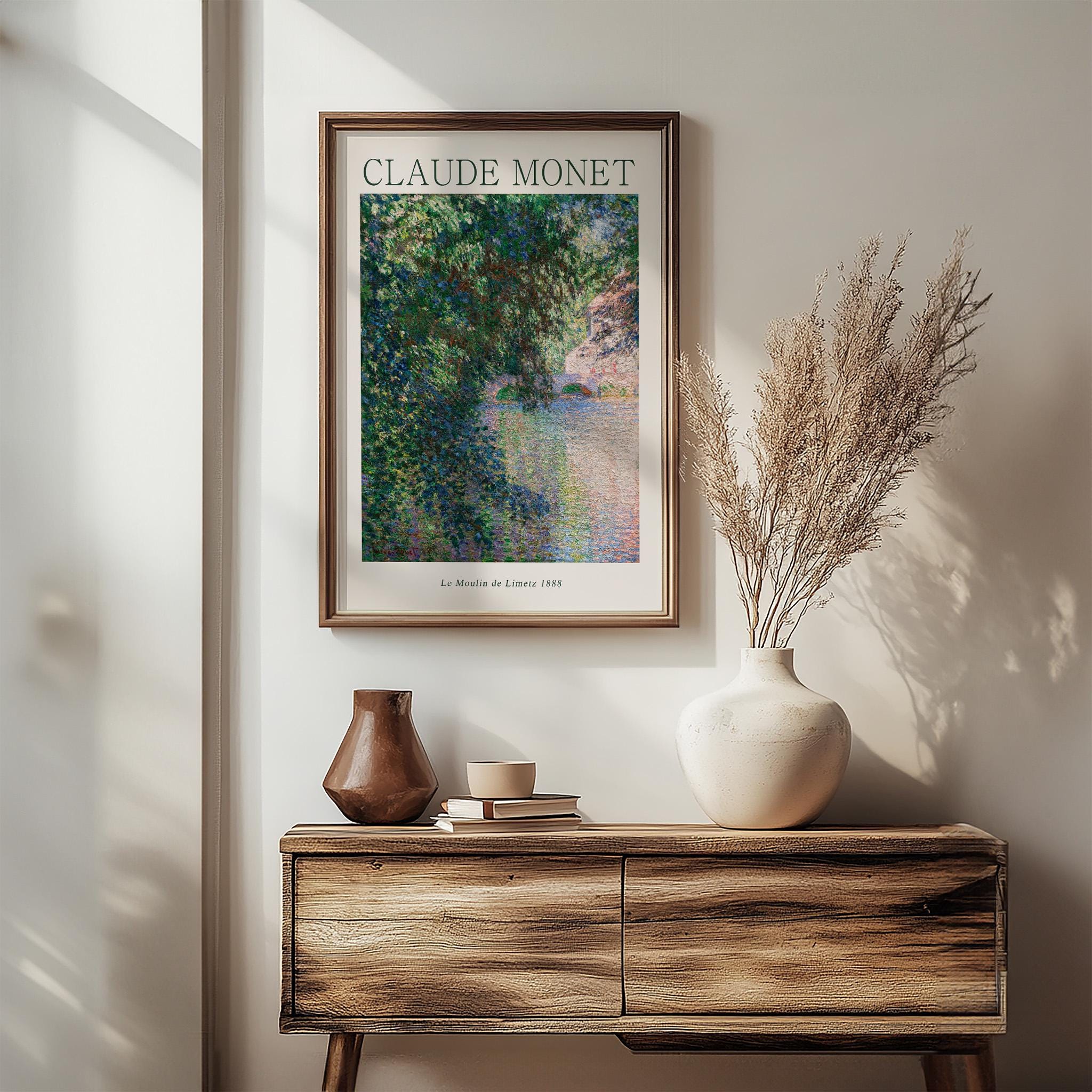 Moulin De Limetz Claude Monet Poster, Landscape Home Decor Print ...