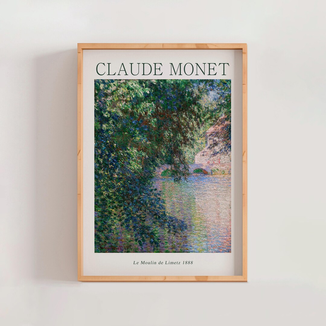 Moulin De Limetz Claude Monet Poster, Landscape Home Decor Print ...