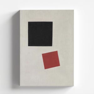 Black Square and Red Square by Kazimir Malevich 1915 | Suprematism Art Print (B4256)