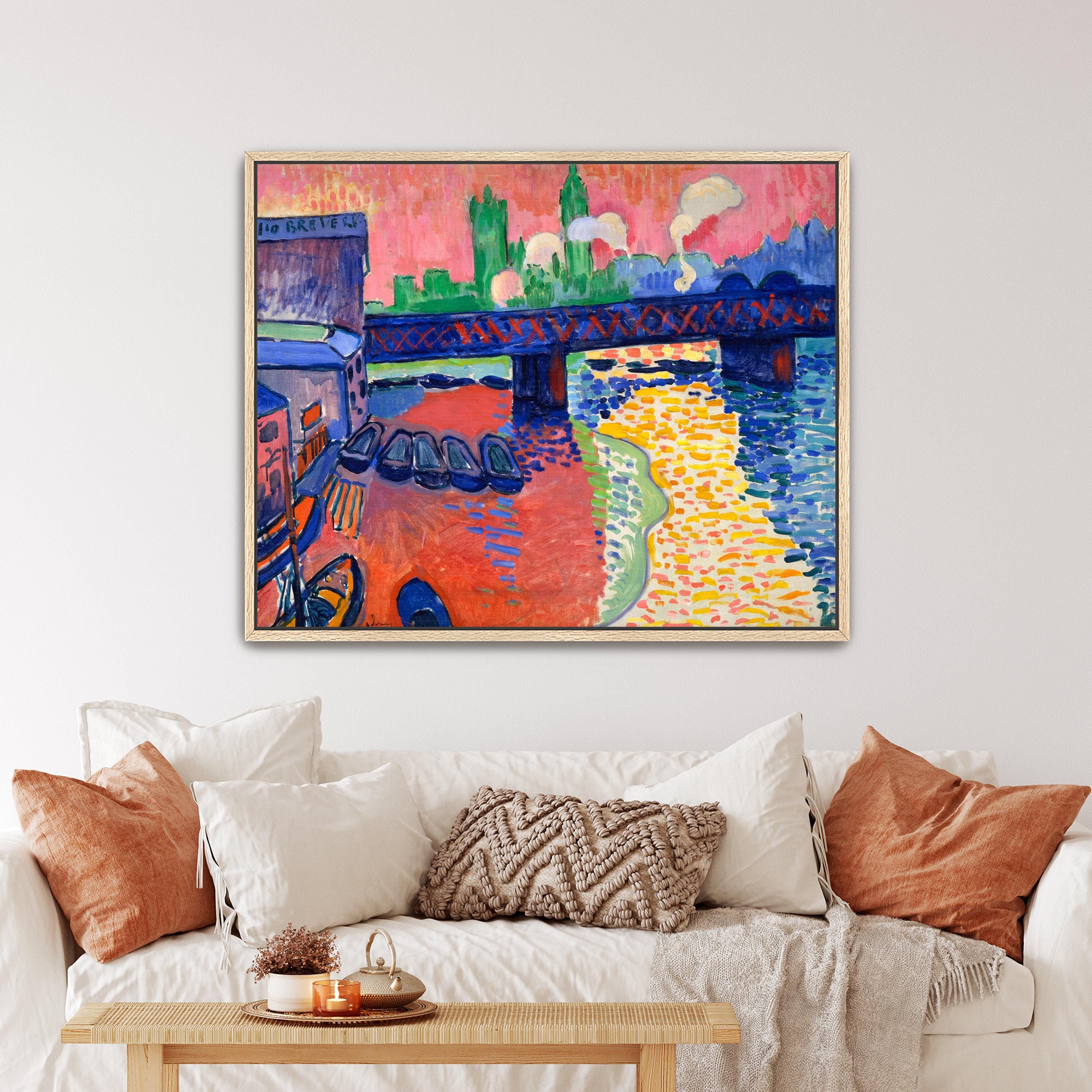 Charing Cross Bridge, London by Andre Derain Canvas Print | Bridge