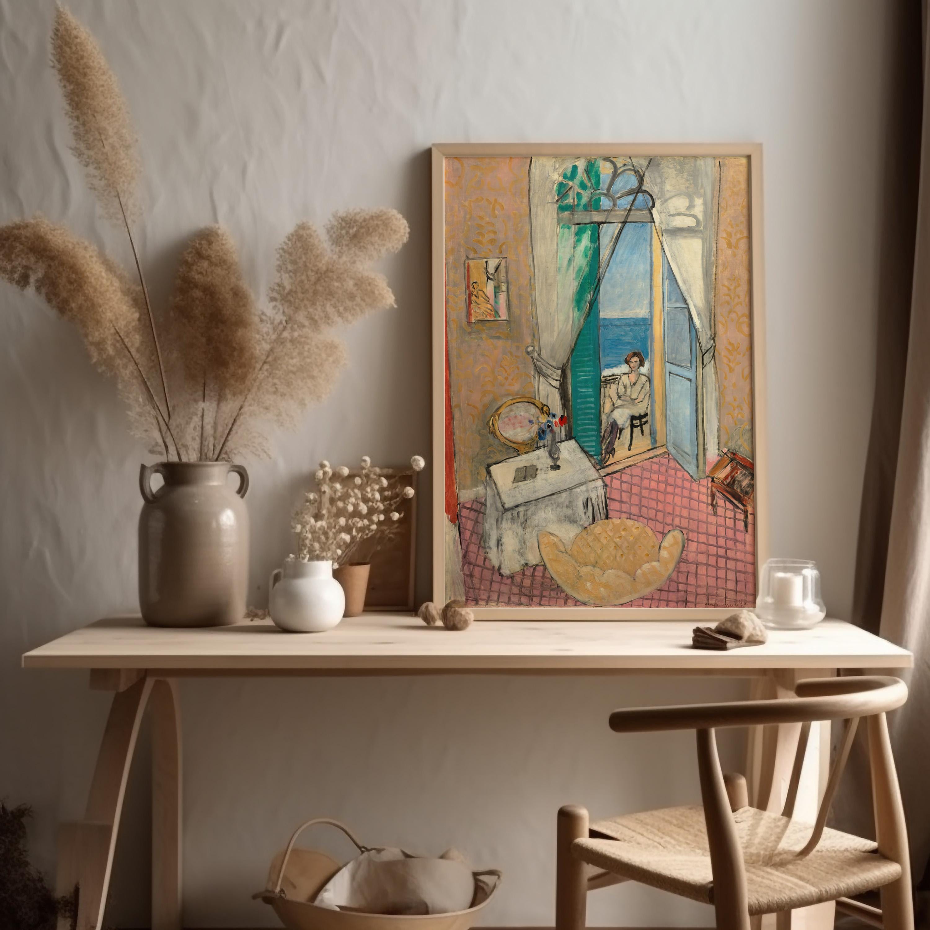 Interior at Nice by Henri Matisse 1920 | Fauvist Modern Art Print